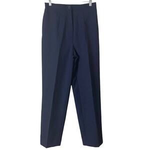 vintage sherbet originals pants womens 10 navy blue pleated workwear